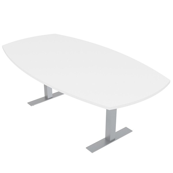 45 in W, 84 in L, 29 in H, Engineered Wood Top, White